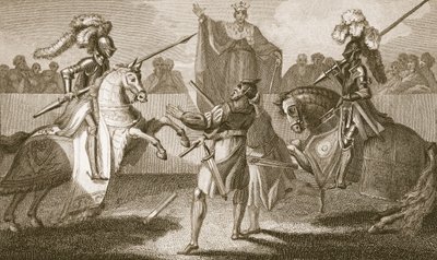 Richard II Suspending the Duel Between Hereford and Norfolk, Illustration from David Hume