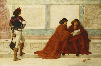 Despatch from Trebizond; "Some news is come that turns their countenances" - Shakespeare by Henry Wallis