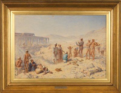 Excavating in Egypt: Professor Petrie at Thebes by Henry Wallis