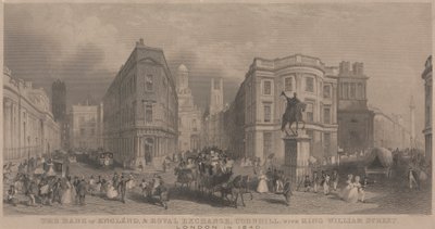 The Bank of England and Royal Exchange, Cornhill by Henry Wallis