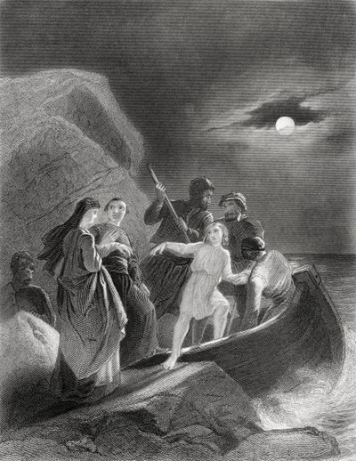 The Escape from Ireland of Gerald Fitzgerald in 1539, from 