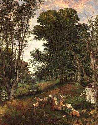 Towards Evening in the Forest by Henry William Banks Davis