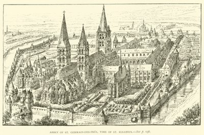 Abbey of St Germain-des-Pres, time of St Ignatius by Henry William Brewer