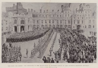 God Save the Queen, the Serenade in the Quadrangle at Windsor Castle on Her Majesty