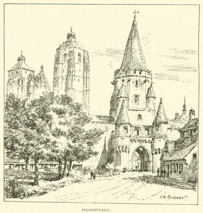 Ingoldstadt (engraving) by Henry William Brewer