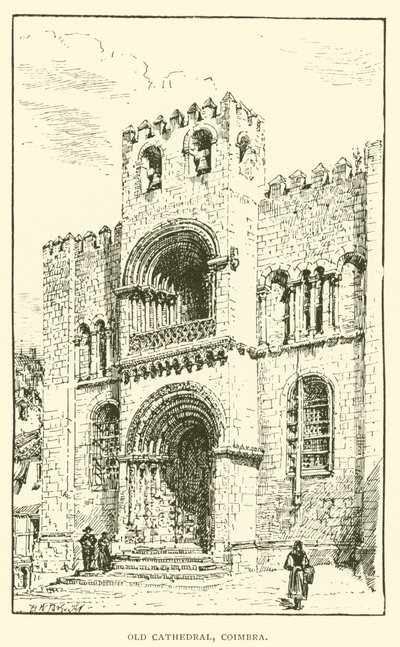 Old Cathedral, Coimbra by Henry William Brewer