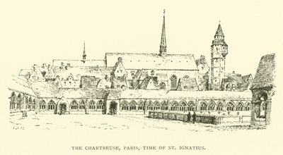 The Chartreuse, Paris, time of St Ignatius (engraving) by Henry William Brewer