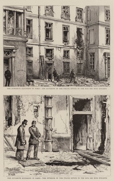 The Dynamite Explosion in Paris by Henry William Brewer