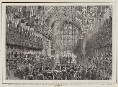 The Funeral of HRH the Late Duke of Clarence and Avondale, KG, KP, the Burial Service in St George