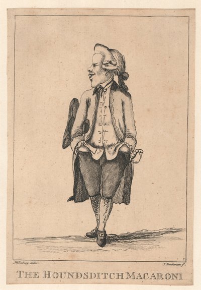The Houndsditch Macaroni by Henry William Bunbury