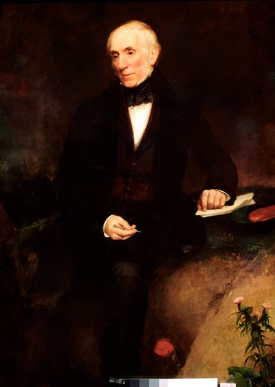 Portrait of William Wordsworth, British Poet by Henry William Pickersgill