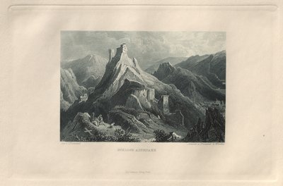 The Picturesque and Romantic Rhine: Altenahr Castle, 1928 by Henry Winkles