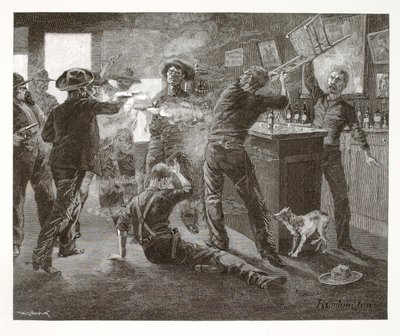 A Row in a Cattle Town by Henry Wolf