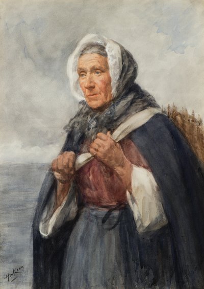 A Newhaven Fishwife by Henry Wright Kerr