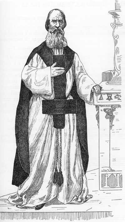 Portrait of Pierre Eugene Ventras (1807-1875) (Pierre-Michel-Elijah) worker pretending to be the reincarnation of the prophet Elijah, Drawing by Henry de Malvost from 