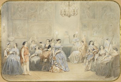 Élisa Rachel in the Foyer of the Comédie Française by Henry de Montault