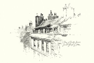 A Peep of Gough Square, London, from Dr Johnson