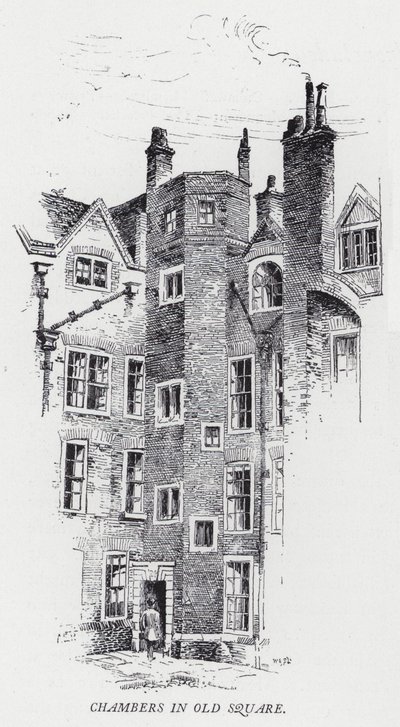 Chambers in Old Square by Herbert (after) Railton