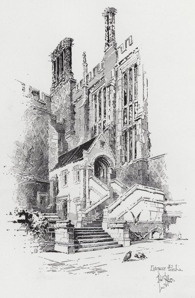 Entrance Porch by Herbert (after) Railton