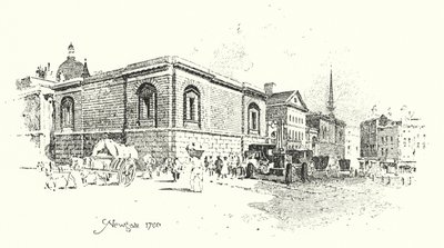Newgate, London by Herbert (after) Railton