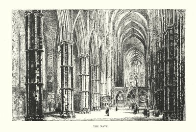 The Interior of the Nave by Herbert (after) Railton