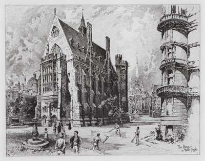 The Library, Middle Temple by Herbert (after) Railton