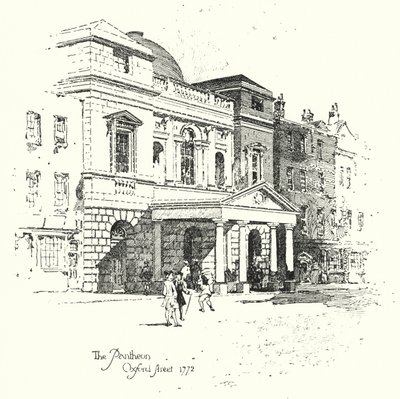 The Pantheon, Oxford Street, London by Herbert (after) Railton