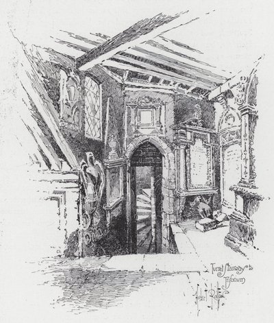 Turret Stairway to Triforium by Herbert (after) Railton