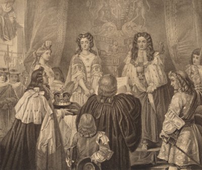 The Crown Offered to William and Mary, 1689 by Herbert Bourne