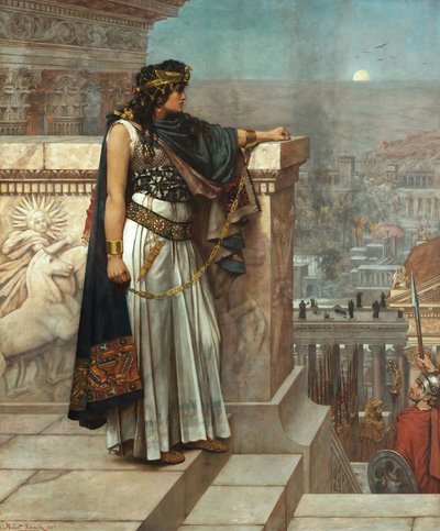 The Last Look of Zenobia on Palmyra by Herbert Gustave Schmalz