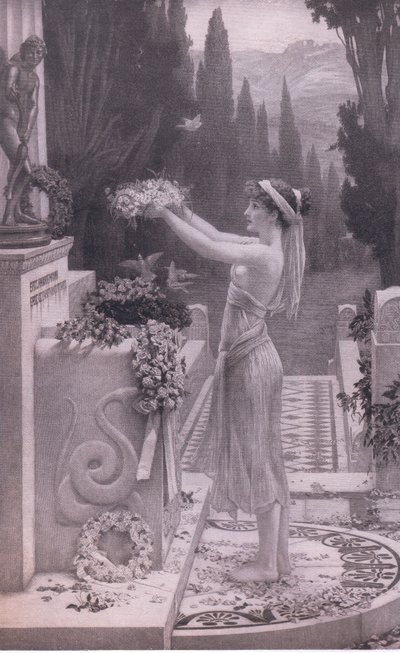 Her First Offering, from Bibbys Annual, 1916-1917 by Herbert Gustave Schmalz