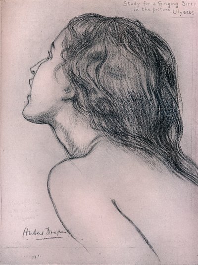 Study for a Singing Siren by Herbert James Draper