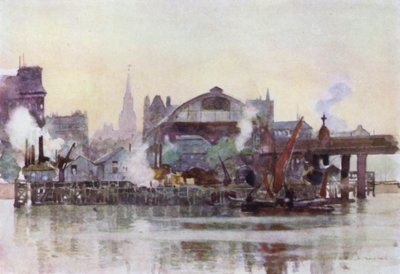 Charing Cross Station from the River by Herbert Menzies (after) Marshall