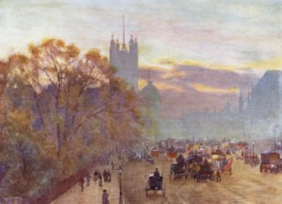 The Approach to Westminster by Herbert Menzies (after) Marshall