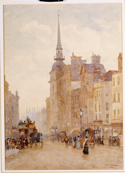 Looking down Ludgate Hill from the Steps of St. Paul