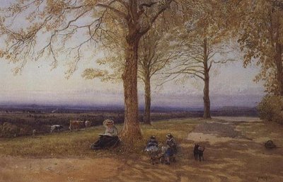 Mother and Child in Landscape by Herbert Menzies Marshall