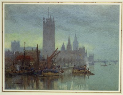 Twilight from Lambeth Bridge by Herbert Menzies Marshall