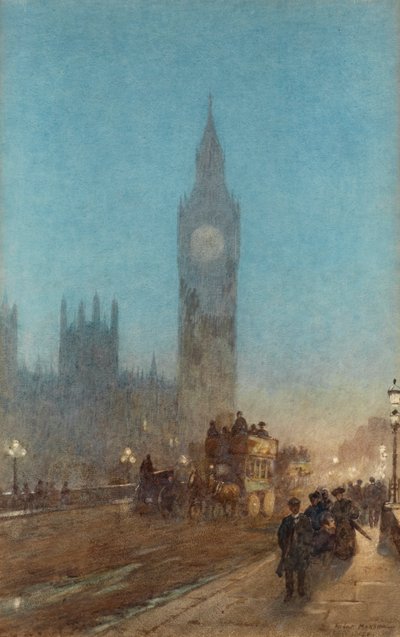 Twilight on Westminster Bridge by Herbert Menzies Marshall