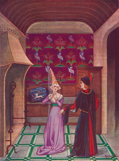 An Interior, Late Fifteenth Century, 1926 by Herbert Norris