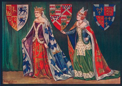 Margaret, Princess of Wales, 1410. Joice, Lady Tiptoft, 1460, 1926 by Herbert Norris