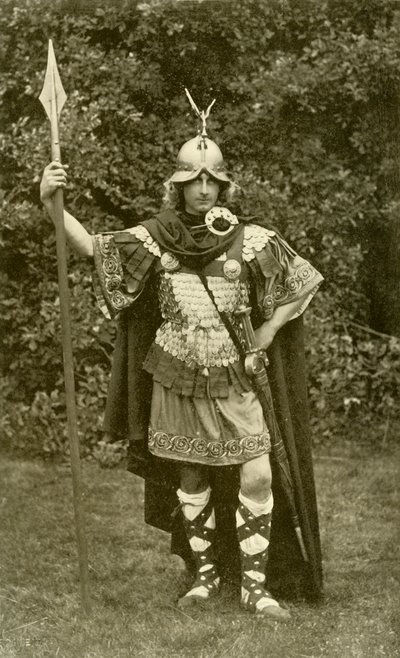 King Arthur Wearing Costume of British Chieftain, Sixth Century AD by Herbert Norris