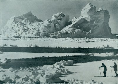 A Berg Breaking Up in the Pack by Herbert Ponting