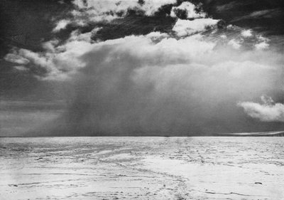 A Blizzard Approaching Across The Sea Ice by Herbert Ponting