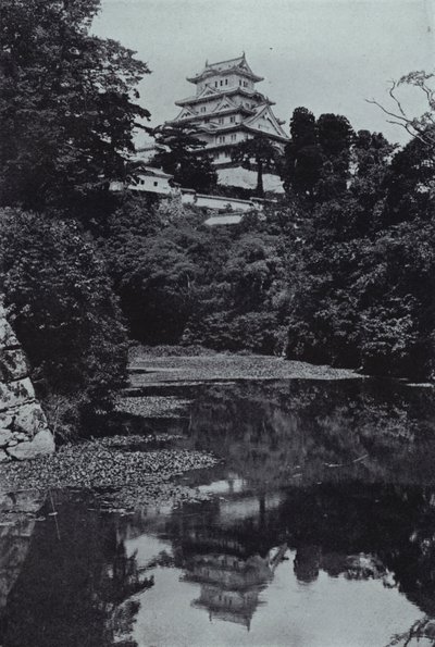 A Feudal Castle, from the Moat by Herbert Ponting