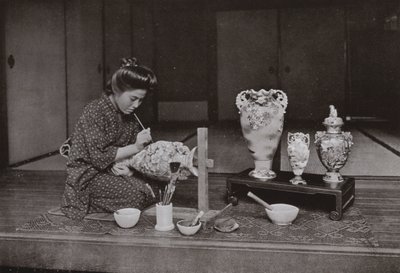 A Pottery Painter by Herbert Ponting