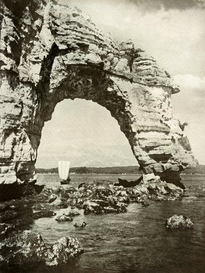 A Sea-Worn Arch at Matsushima by Herbert Ponting