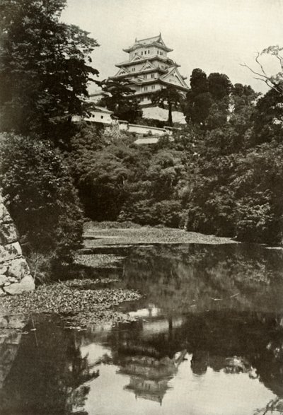 An Old Feudal Castle from the Moat by Herbert Ponting