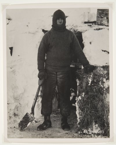 Capt. Oates during the Terra Nova Expedition (1910-13) to the South Pole by Herbert Ponting