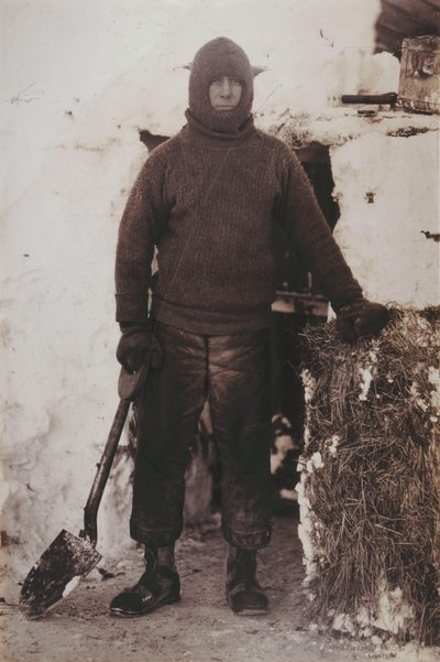 Captain L.E.G. Oates by the Stable Door by Herbert Ponting