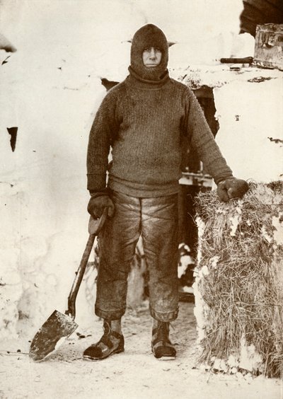 Captain L. E. G. Oates by the Stable Door, 30 August 1911 by Herbert Ponting